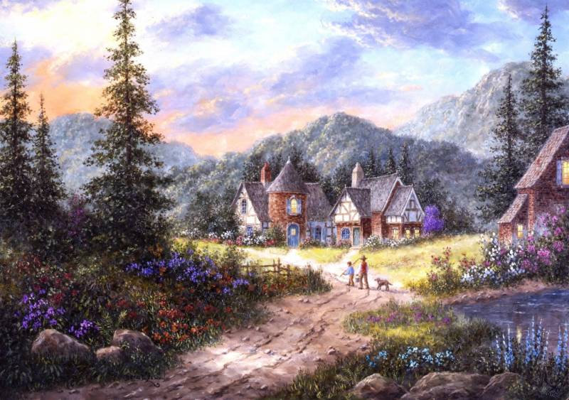 Grafika Dennis Lewan - Hills Of Bavaria 1500 Teile Puzzle Grafika-T-00499 von Grafika