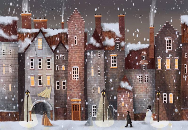 Grafika Die Stadt unterm Schnee 1000 Teile Puzzle Grafika-F-33717 Grafika Die Stadt unterm Schnee 1000 Teile Puzzle Grafika-F-33717 von Grafika