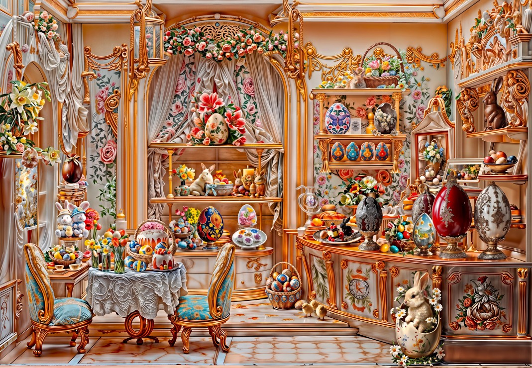 Grafika Die Teestube 1000 Teile Puzzle Grafika-F-33807 von Grafika