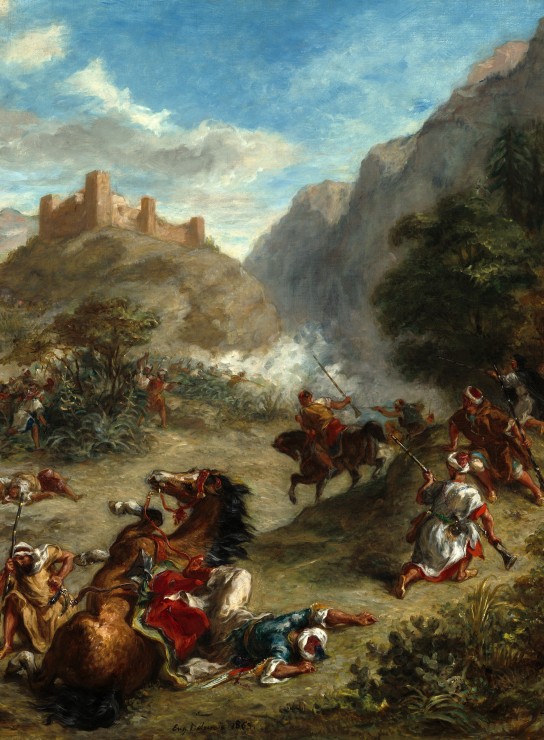 Grafika Eugène Delacroix: Arabs Skirmishing in the Mountains, 1863 2000 Teile Puzzle Grafika-F-30495 von Grafika