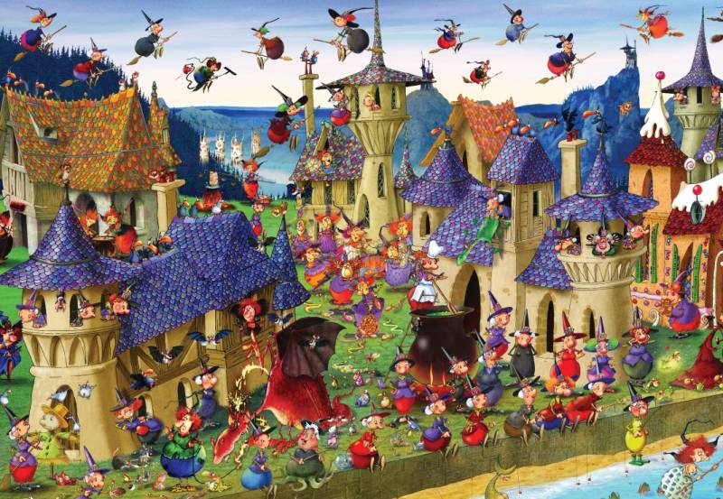 Grafika François Ruyer - Hexenfest im Schloss 1000 Teile Puzzle Grafika-F-33732 von Grafika