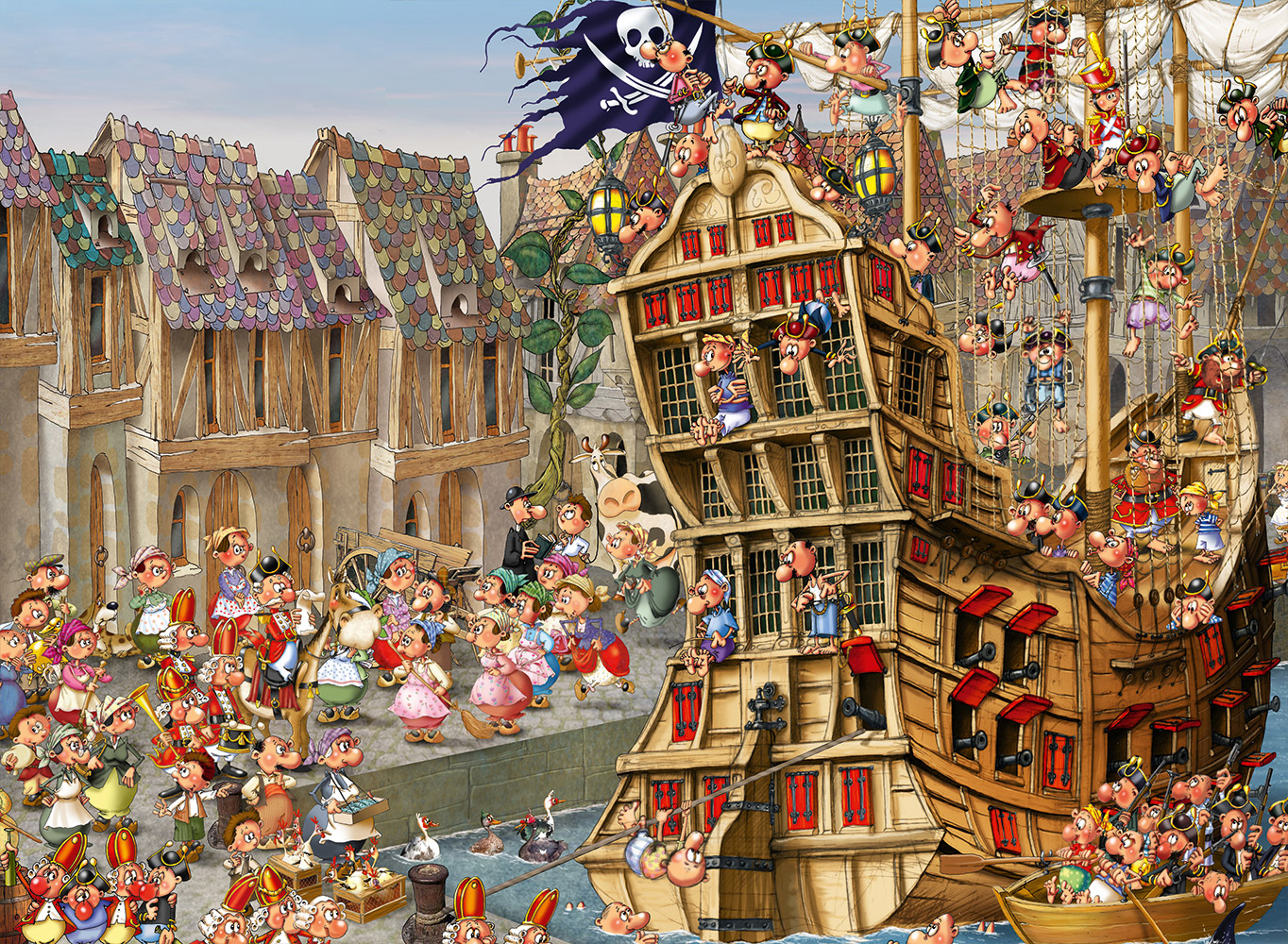 Grafika François Ruyer - Piraten 4000 Teile Puzzle Grafika-02992-P von Grafika