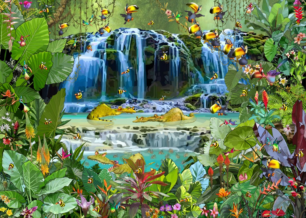 Grafika François Ruyer - Wasserfall 500 Teile Puzzle Grafika-F-32267 Grafika François Ruyer - Wasserfall 500 Teile Puzzle Grafika-F-32267 von Grafika
