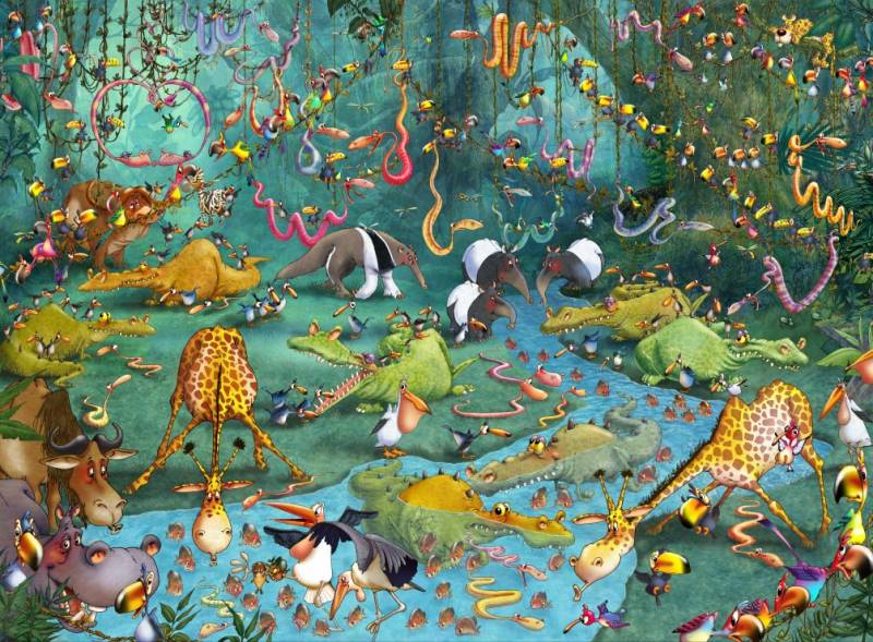 Grafika François Ruyer: Jungle 2000 Teile Puzzle Grafika-F-30373 von Grafika