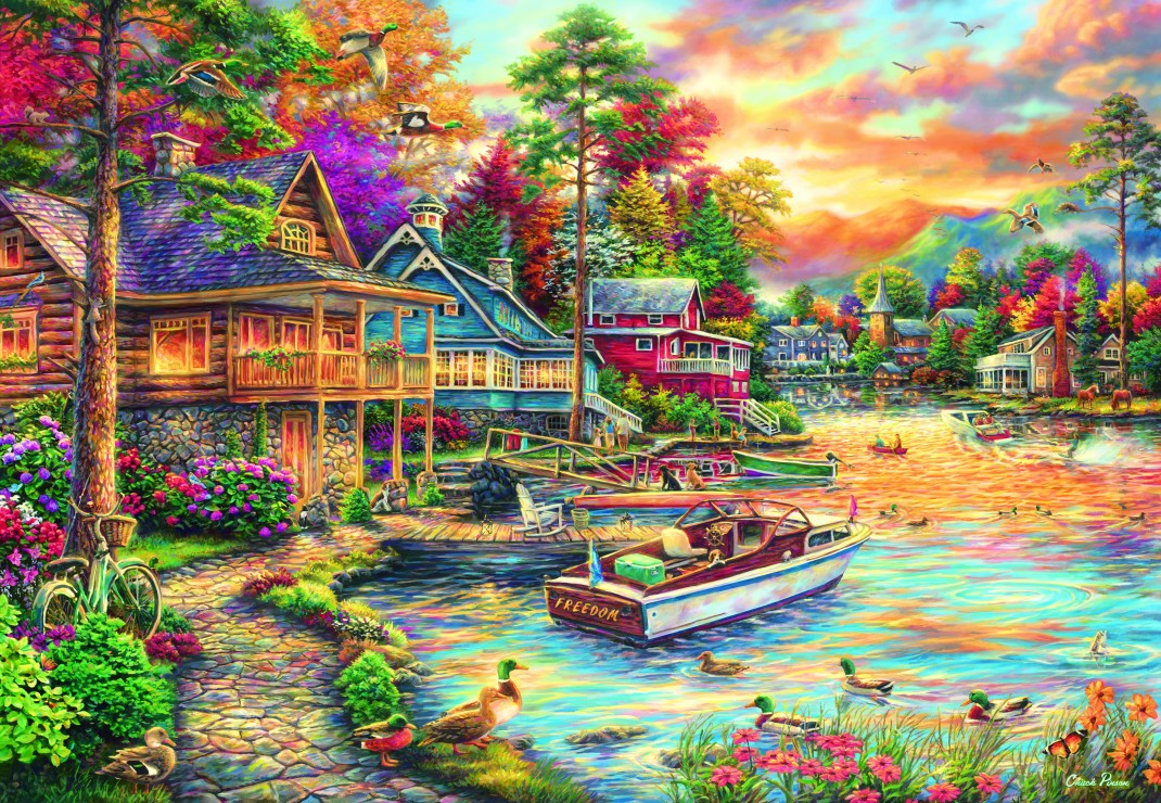 Grafika Chuck Pinson - Freedom at the Lake 1000 Teile Puzzle Grafika-F-32340 von Grafika