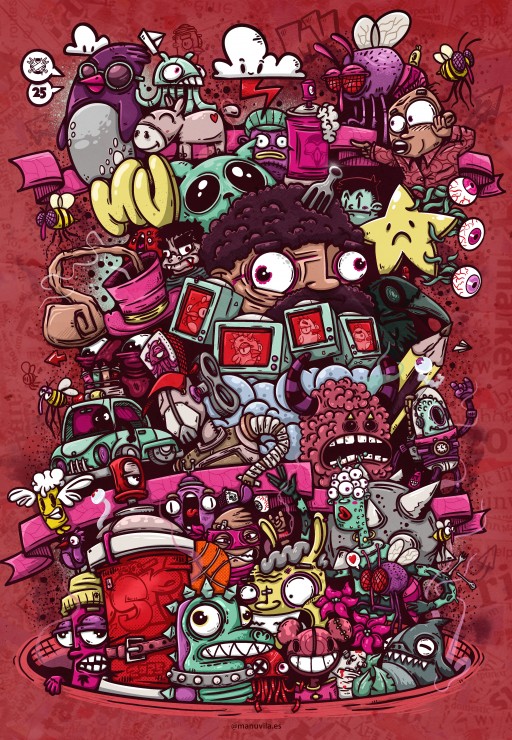 Grafika Illustrierte Delirien 1000 Teile Puzzle Grafika-F-33763 von Grafika