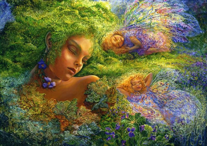 Grafika Josephine Wall - Moss Maiden 1500 Teile Puzzle Grafika-T-00294 von Grafika
