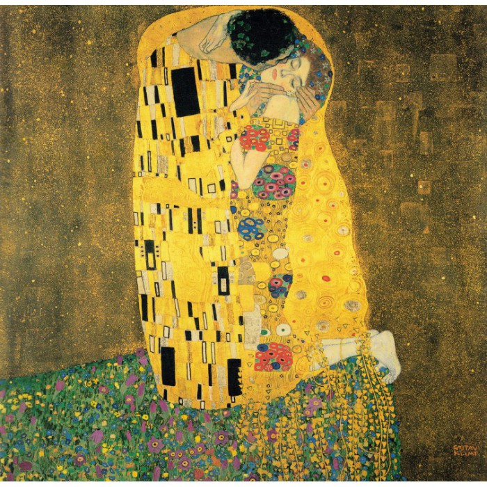 Grafika Klimt Gustav: Der Kuss, 1907-1908 von Grafika