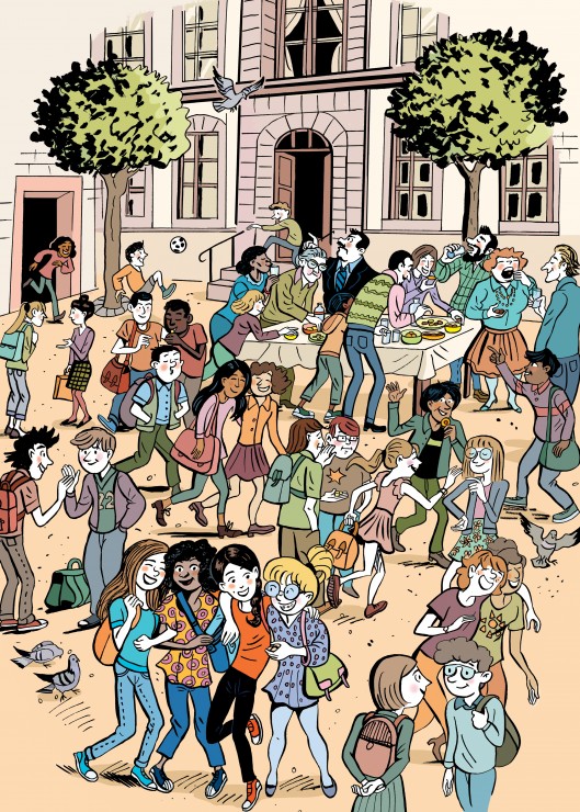 Grafika Le Monde de Lucrèce - La Fête de Fin d'Année 300 Teile Puzzle Grafika-F-33630 von Grafika