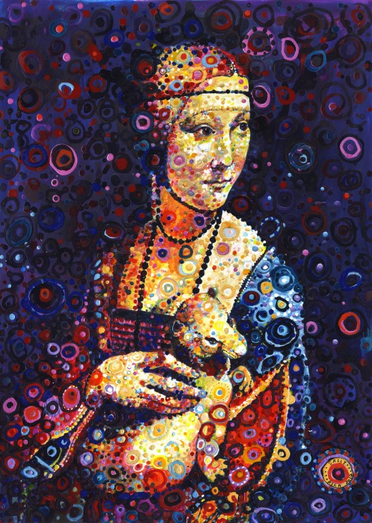 Grafika Leonardo da Vinci: Lady with an Ermine, by Sally Rich 500 Teile Puzzle Grafika-F-32215 von Grafika