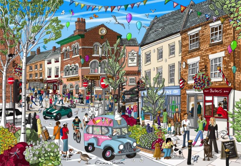 Grafika Lichfield Street 1000 Teile Puzzle Grafika-F-33811 von Grafika