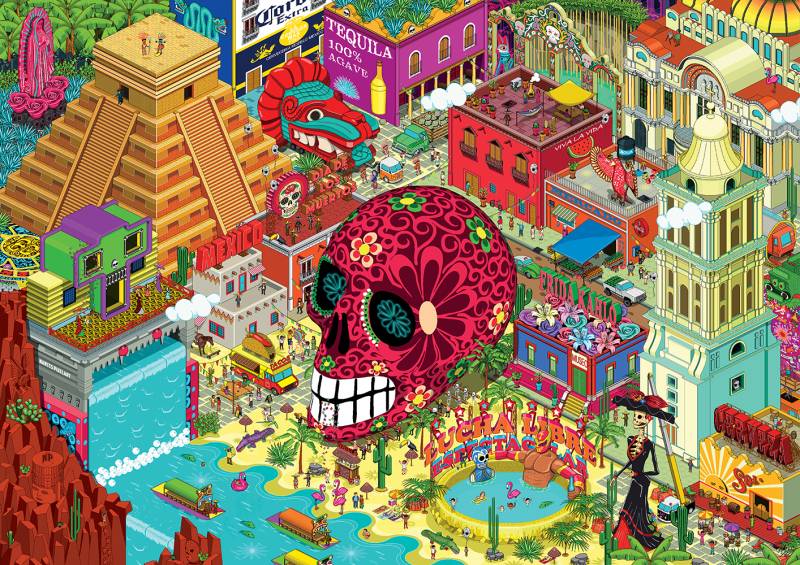 Grafika Mexique 1500 Teile Puzzle Grafika-F-33378 von Grafika