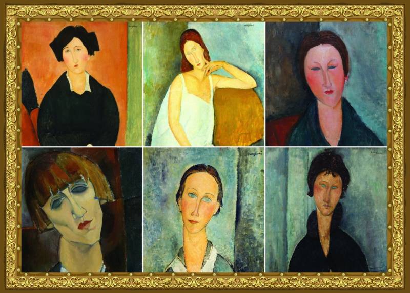 Grafika Modigliani en collage 1500 Teile Puzzle Grafika-F-33328 von Grafika