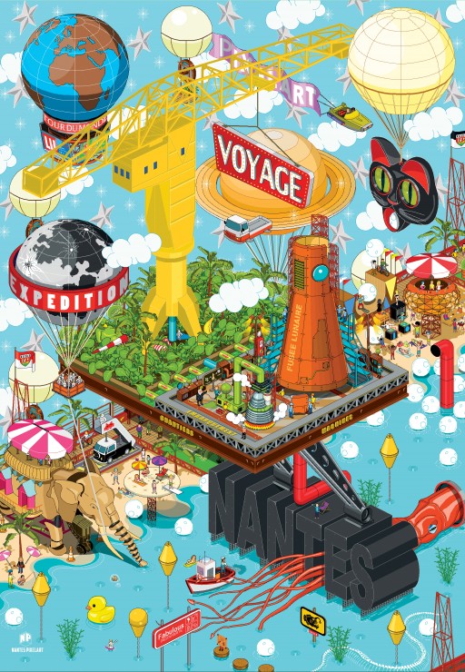 Grafika Nantes - Grue Titan 1000 Teile Puzzle Grafika-F-33377 von Grafika