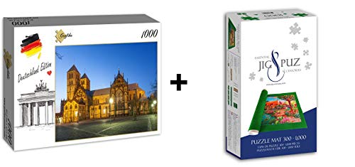 Grafika Puzzle 1000 Teile – Deutschland Edition – Münster-Kathedrale + Matte von Grafika