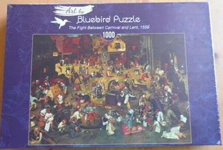 Bluebird Puzzle - The Fight between Carnival and Lent, Pieter Bruegel 1000 Teile (60125) von Grafika