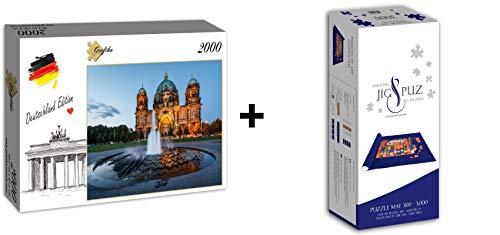 Grafika Puzzle 2000 Teile – Deutschland Edition – Berliner Dom + Matte von Grafika