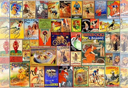 Grafika Puzzle Vintage Fahrrad Poster - 1000 Teile Puzzle Grafika Puzzle Vintage Fahrrad Poster - 1000 Teile Puzzle von Grafika
