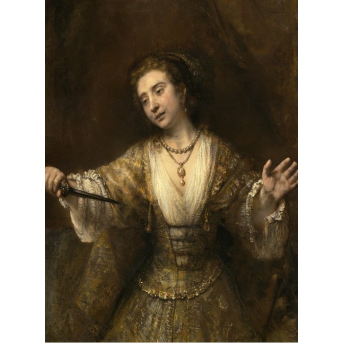 Grafika - Rembrandt : Lucretia, 1664 - 2000 Teile von Grafika