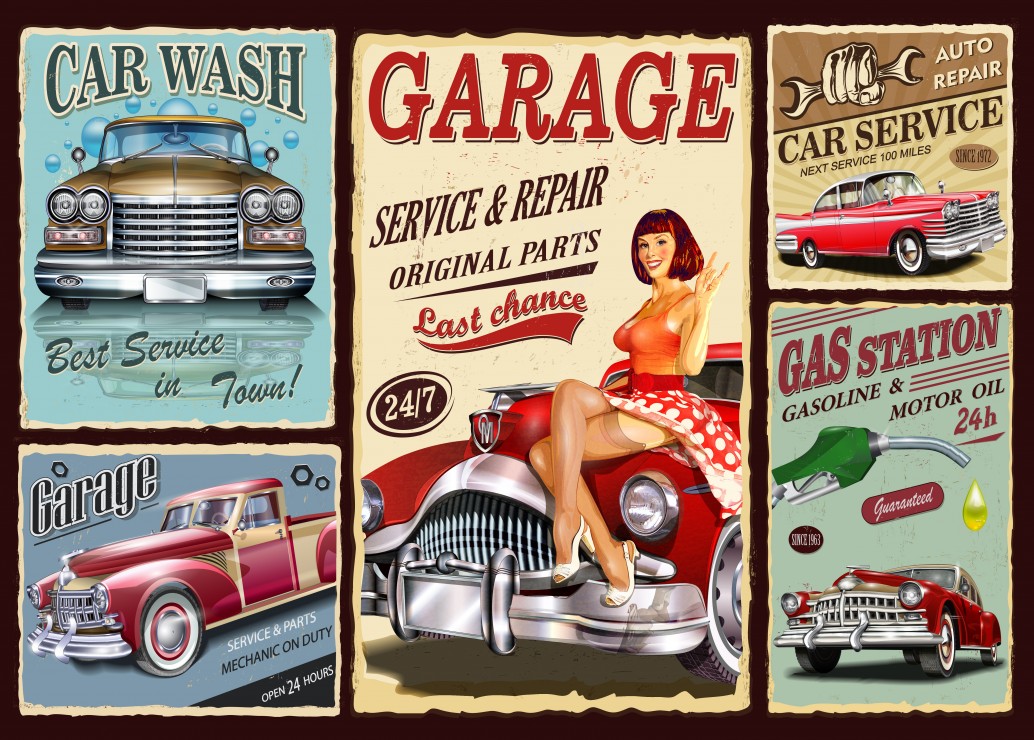 Grafika Retro Car Service 500 Teile Puzzle Grafika-F-33659 Grafika Retro Car Service 500 Teile Puzzle Grafika-F-33659 von Grafika