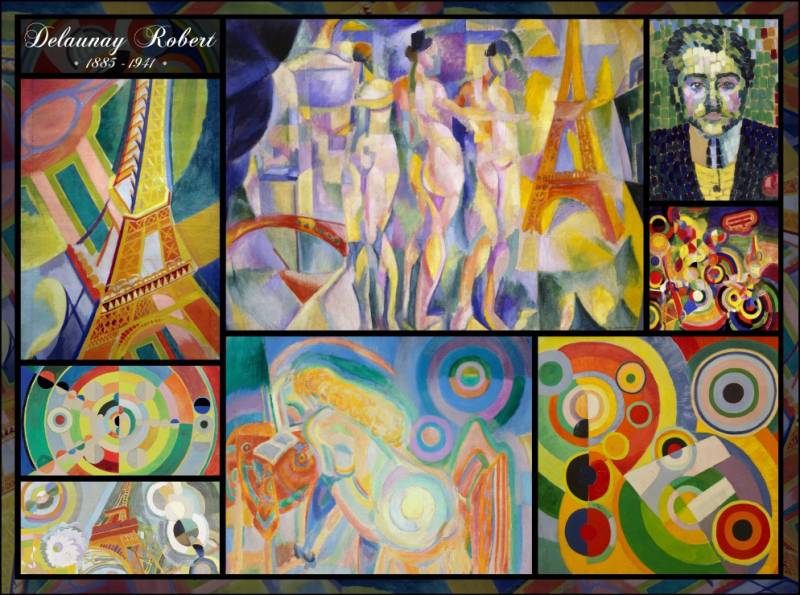 Grafika Robert Delaunay - Collage 2000 Teile Puzzle Grafika-F-30211 von Grafika