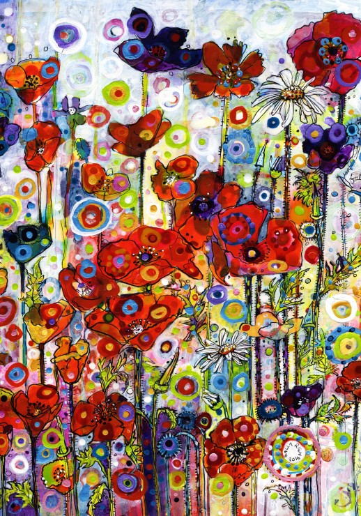 Grafika Sally Rich - Poppies 1000 Teile Puzzle Grafika-F-30016 von Grafika