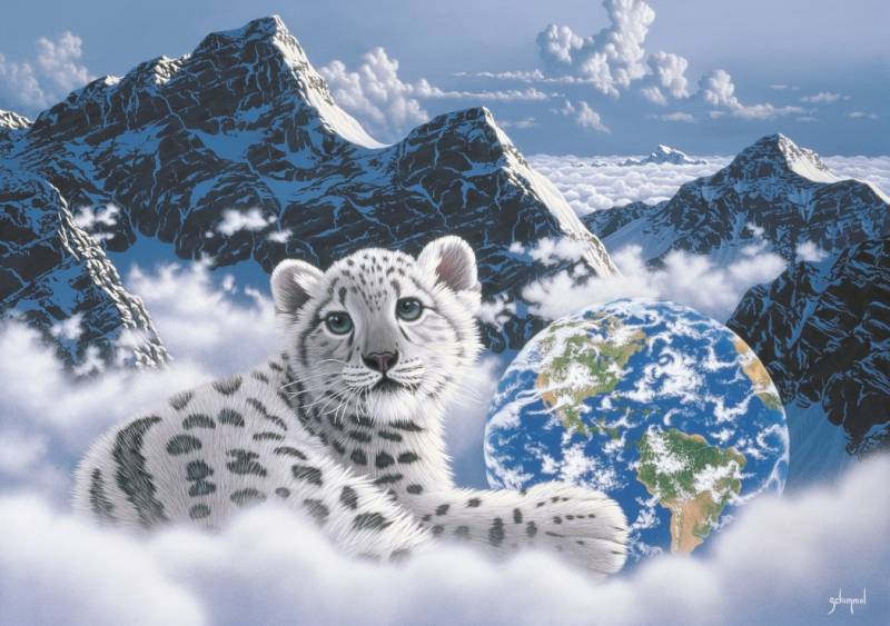 Grafika Schim Schimmel - Bed of Clouds 1500 Teile Puzzle Grafika-T-00388 von Grafika