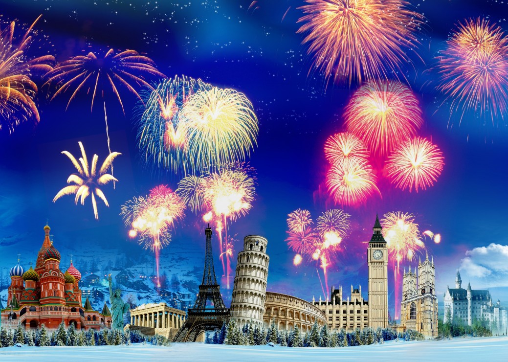 Grafika Silvester auf der ganzen Welt 500 Teile Puzzle Grafika-F-32264 Grafika Silvester auf der ganzen Welt 500 Teile Puzzle Grafika-F-32264 von Grafika