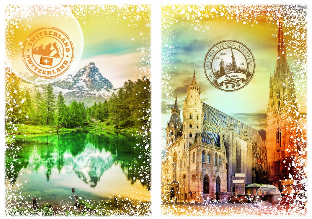 Grafika Travel around the World - Österreich und die Schweiz 1000 Teile Puzzle Grafika-F-33031 Grafika Travel around the World - Österreich und die Schweiz 1000 Teile Puzzle Grafika-F-33031 von Grafika