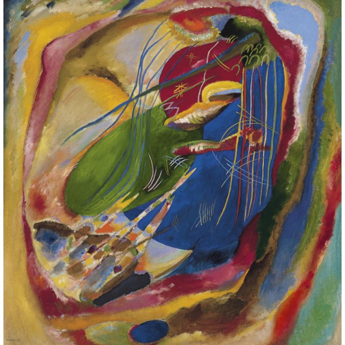 Grafika Wassily Kandinsky: Picture with Three Spots, 1914 von Grafika