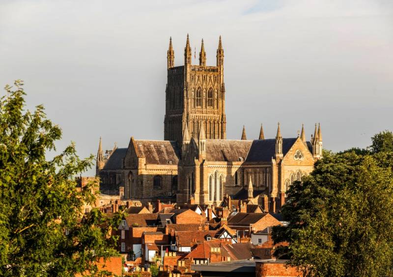 Grafika Worcester Cathedral viewed from Fort Royal Park 1500 Teile Puzzle Grafika-T-00936 von Grafika