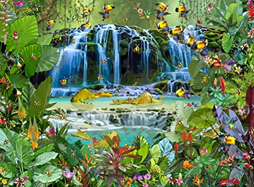 Puzzle 2000 Teile - François Ruyer - Wasserfall von Grafika