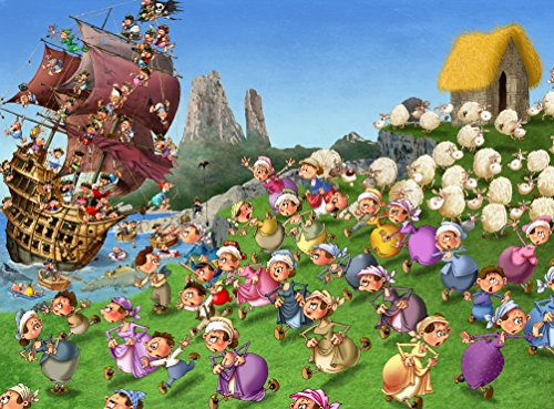 Puzzle 2000 Teile - François Ruyer: Piraten von Grafika