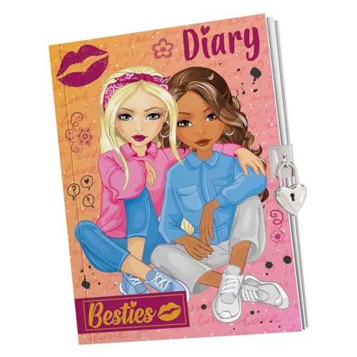 Grafix Tagebuch mit Schloss, 60 Seiten, Besties von Grafix