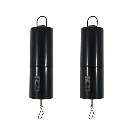 Gralara 2/3/4/5 Windmotor für Garten Batterie betrieben, Schwarz, Typ A Menge(2) von Gralara
