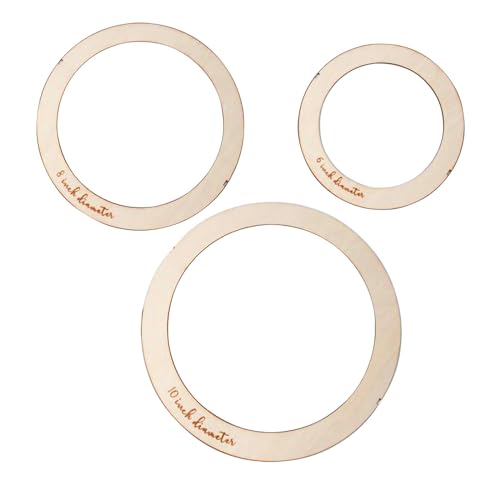 Gralara 3 Stück Makramee Schneidformen, Makramee Wandbehang Werkzeug, für Zimmer, Hochzeit, Knüpfen, Kreationen, Handgefertigtes Armband, Bastel Schneidvorlag, RUNDEN Gralara 3 Stück Makramee Schneidformen, Makramee Wandbehang Werkzeug, für Zimmer, Hochzeit, Knüpfen, Kreationen, Handgefertigtes Armband, Bastel Schneidvorlag, RUNDEN von Gralara