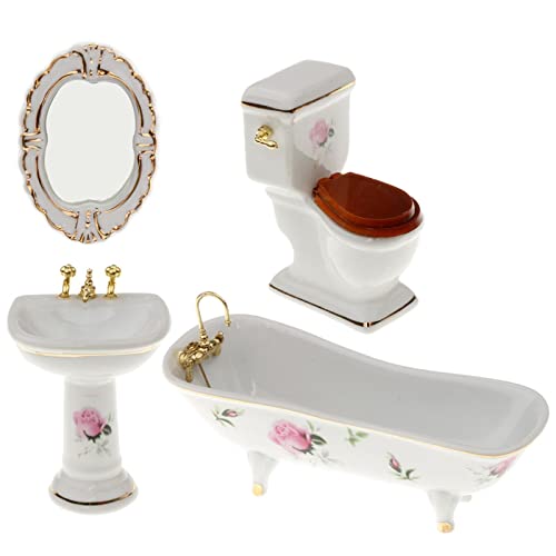 Gralara 4 Teiliges Puppenhaus Badezimmer Set Zum Selbermachen von Zubehör Gralara 4 Teiliges Puppenhaus Badezimmer Set Zum Selbermachen von Zubehör von Gralara