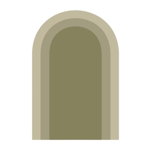 Gralara Arch Wall Decal Wandaufkleber Hintergrund Zuhause, Kunstdekoration Urlaubs Hintergrunddekoration, GrÜn von Gralara