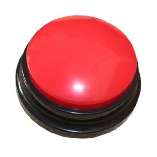 Gralara Beschreibbare Reden Taste 30S Antwort Summer Kinder Spielzeug Sound Wirkung Taste Noise Maker, Rot Gralara Beschreibbare Reden Taste 30S Antwort Summer Kinder Spielzeug Sound Wirkung Taste Noise Maker, Rot von Gralara