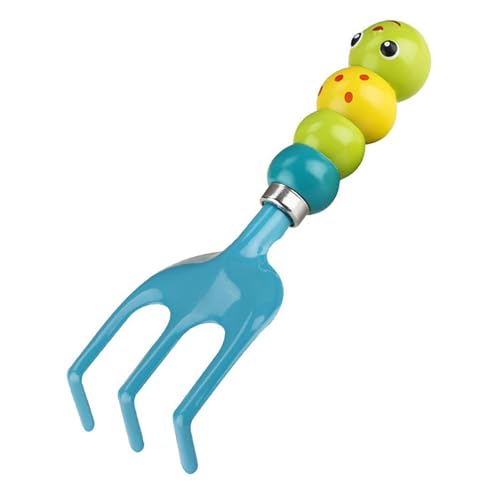 Gralara Mini Gartenrechen für Kinder, Griff in Raupenform, Zum Umpflanzen Im von Gralara