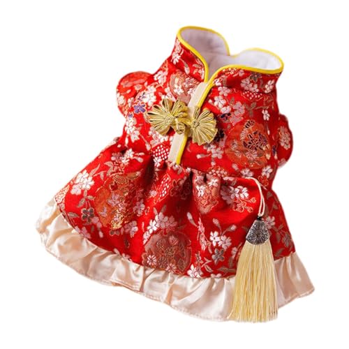 Gralara Neujahrs-Katzenkleid, Winter-Haustierkleidung, Weste, Tang-Anzug für Haustiere, Neujahrs-Haustierkostüm für Mottoparty, L Gralara Neujahrs-Katzenkleid, Winter-Haustierkleidung, Weste, Tang-Anzug für Haustiere, Neujahrs-Haustierkostüm für Mottoparty, L von Gralara