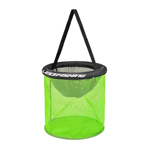 Gralara Schwimmendes Fischernetz, Fischködertasche, Nylonnetz, Faltbare Angelködertasche für draußen, 35cm von Gralara