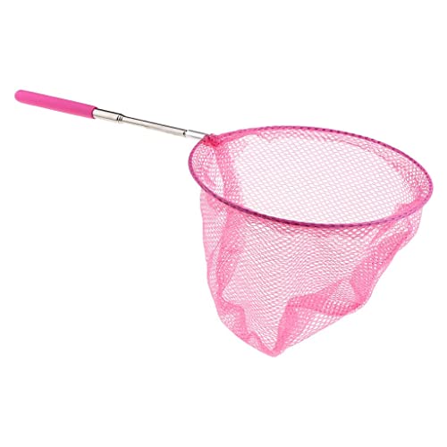 Gralara Teleskopisches Schmetterlingsnetz für Kinder, Erweiterbar von 14 Zoll bis 33 Zoll für Kinder, Rosa von Gralara