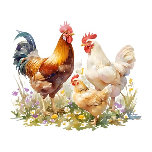 Gralara Wandaufkleber Hahn Huhn Wanddekoration für Toilette Speisekammer Restaurant Gralara Wandaufkleber Hahn Huhn Wanddekoration für Toilette Speisekammer Restaurant von Gralara