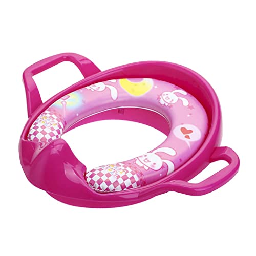 Gralara Weich Gepolsterter Kinder WC Sitz für Kleinkinder mit Griffschutz, Rose Rot Gralara Weich Gepolsterter Kinder WC Sitz für Kleinkinder mit Griffschutz, Rose Rot von Gralara