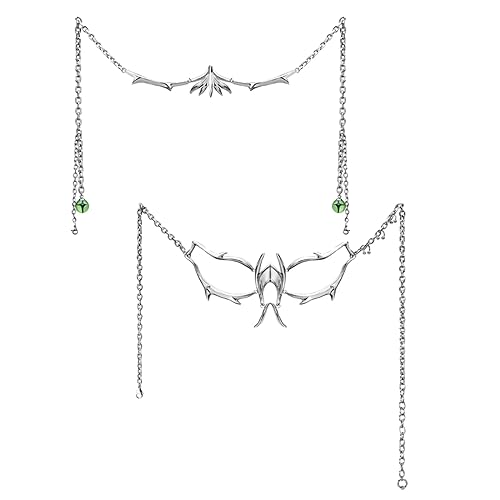 2 Stück Punk Mechanische Metallkette Unregelmäßige Kette Halloween Party Abschlussball für Damen Herren Nachtclub Kostüm Cosplay Zubehör Mechanisch von Gramigg