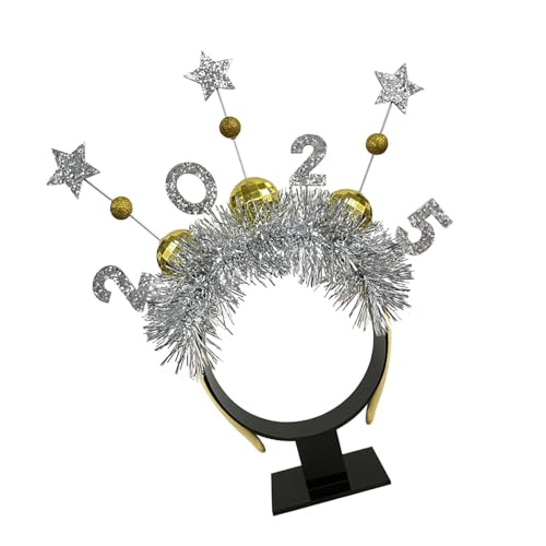 2025 Silvester-Party-Stirnband für Familientreffen, Girlanden, Haarreif, Weihnachtsfeier, Kopfschmuck, Neujahrsfest-Requisiten von Gramigg