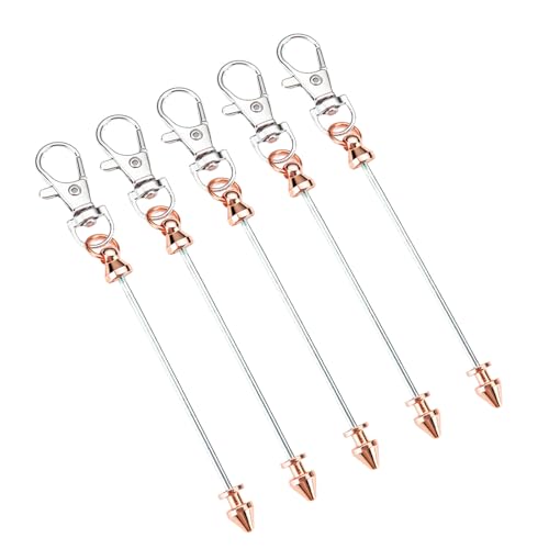 5-teiliges multifunktionales Perlenschlüssel-Set, Metallstruktur, modische Tasche und Schlüsseldekoration, Perlen-Schlüsselanhänger für Party 5-teiliges multifunktionales Perlenschlüssel-Set, Metallstruktur, modische Tasche und Schlüsseldekoration, Perlen-Schlüsselanhänger für Party von Gramigg