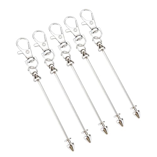 5-teiliges multifunktionales Perlenschlüssel-Set, Metallstruktur, modische Tasche und Schlüsseldekoration, Perlen-Schlüsselanhänger für Party von Gramigg