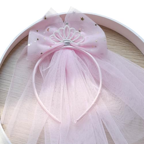 Bequemes Stirnband mit Schleife und Netzstoff, für Geburtstagsparty, Kopfschmuck für Kinder im Alter von 1–8 Jahren zum Verkleiden von Veranstaltungen Bequemes Stirnband mit Schleife und Netzstoff, für Geburtstagsparty, Kopfschmuck für Kinder im Alter von 1–8 Jahren zum Verkleiden von Veranstaltungen von Gramigg